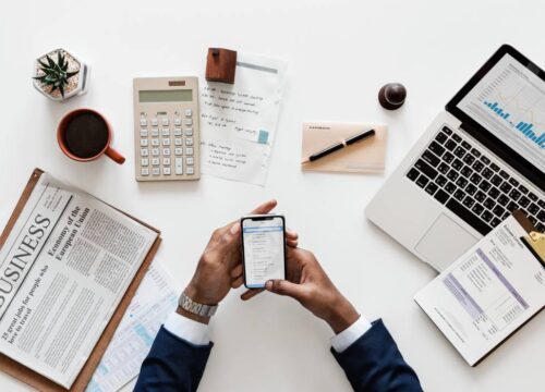 flat-lay-of-business-concept