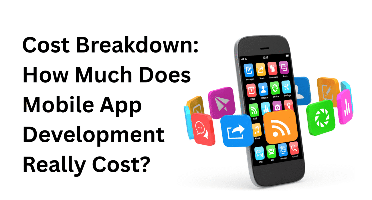 mobile app cost breakdown banner