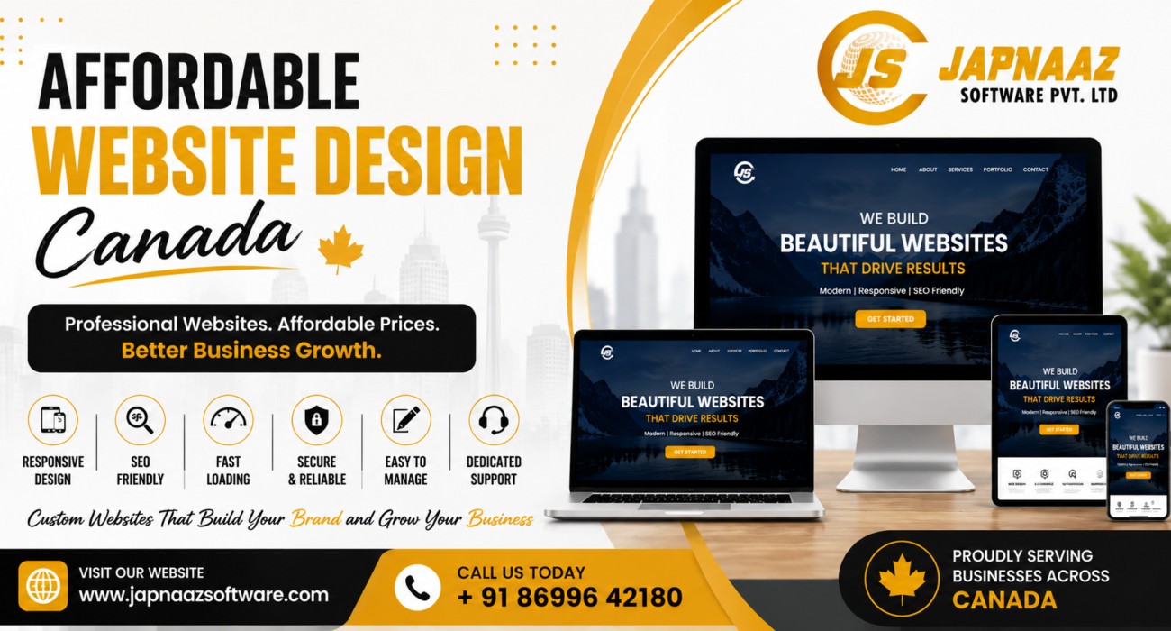 Affordable Website Design Canada /japnaaz Software
