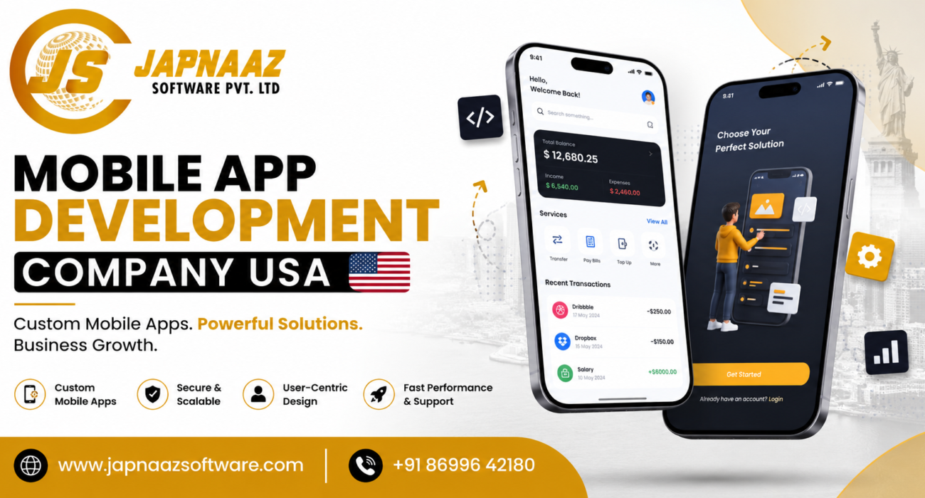 Mobile App Development Company USA/japnaaz software