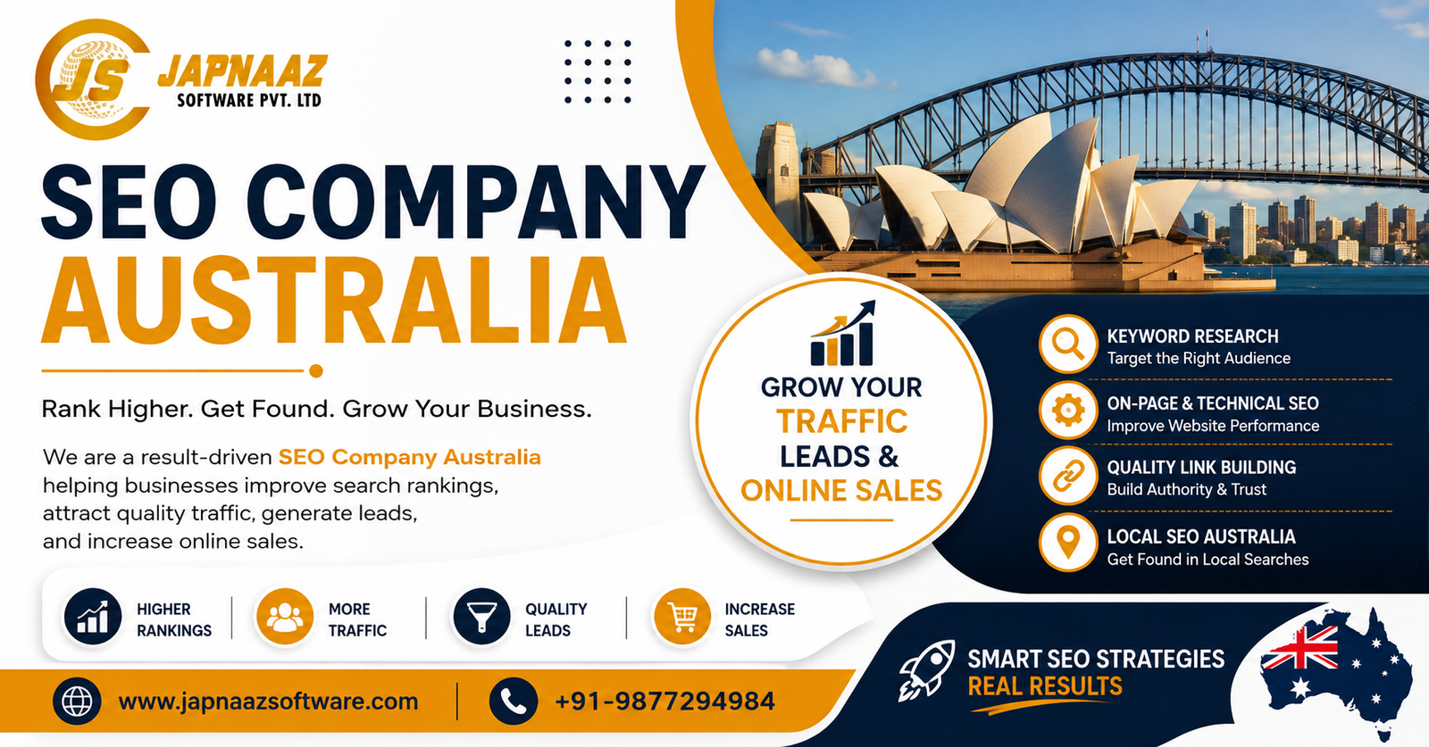 SEO Company Australia: Grow Traffic, Leads & Online Sales 
