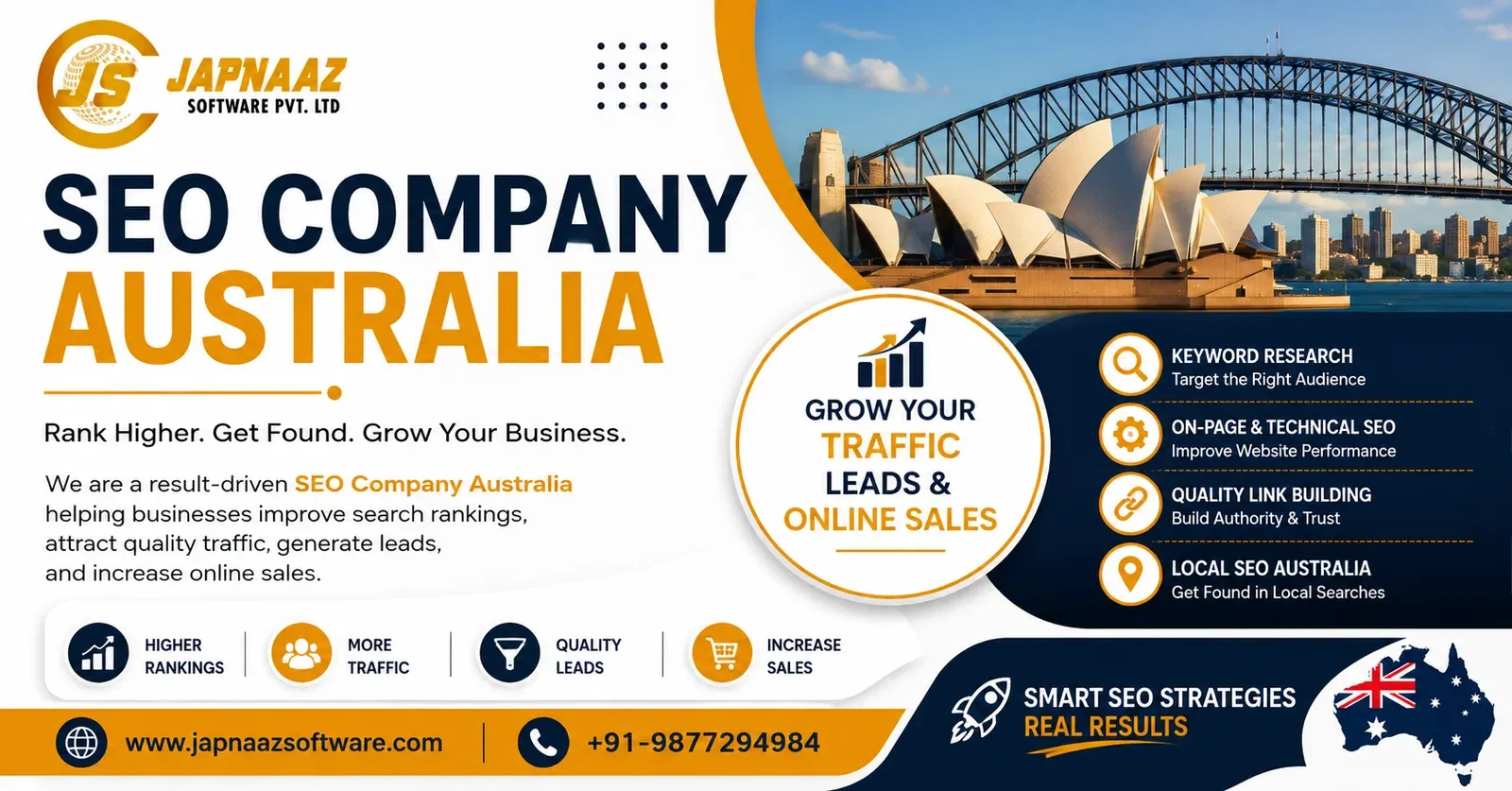 SEO Company Australia: Grow Traffic, Leads & Online Sales 