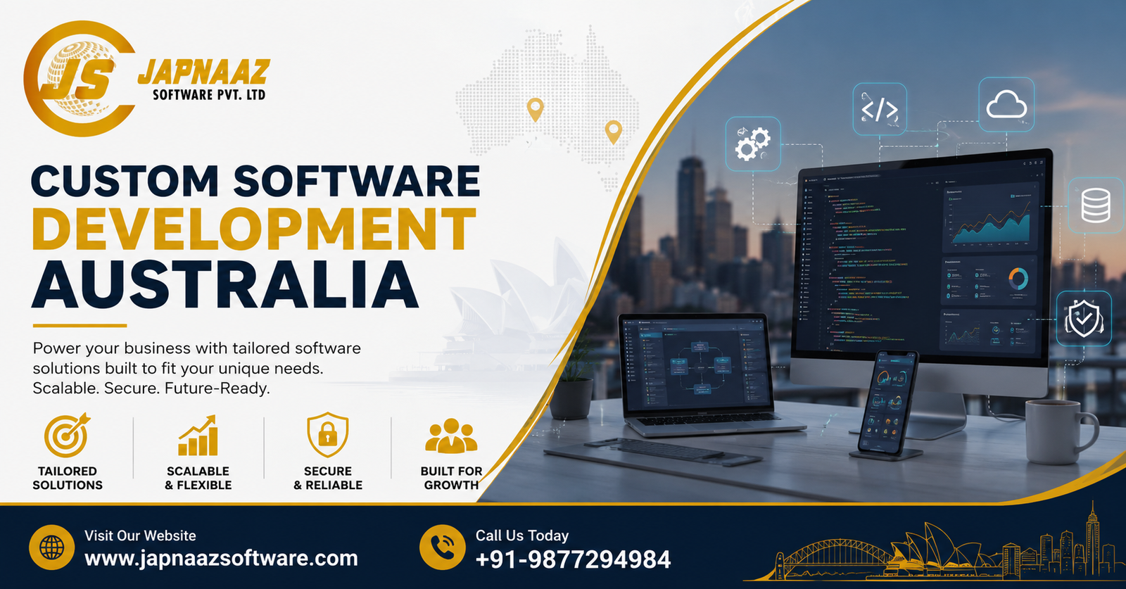 Custom Software Development Australia for Growing Businesses