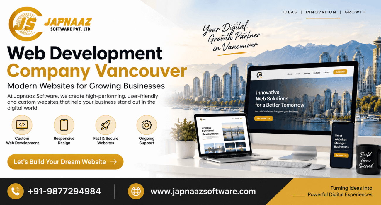 Web Development Company Vancouver Japnaaz Software