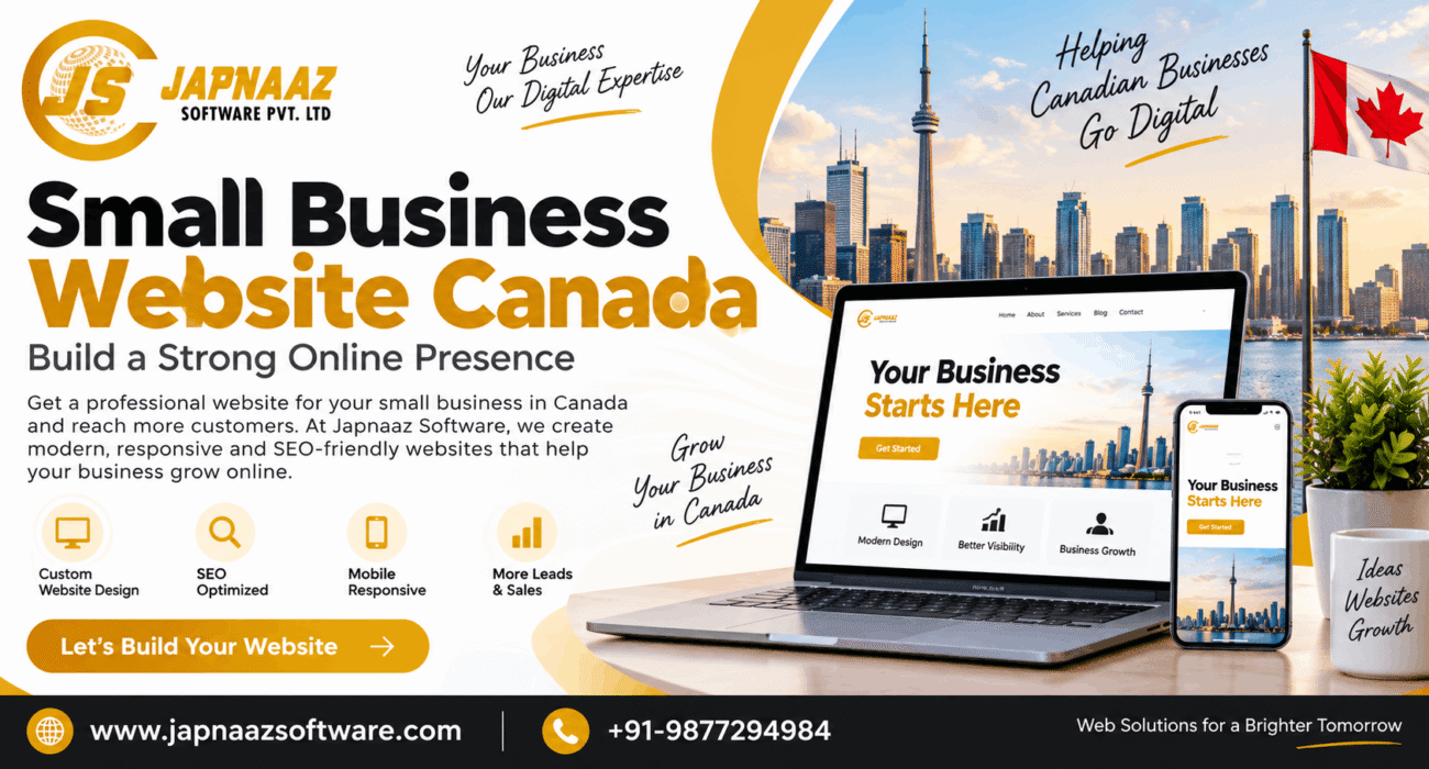 Small Business Website Canada Japnaaz Software