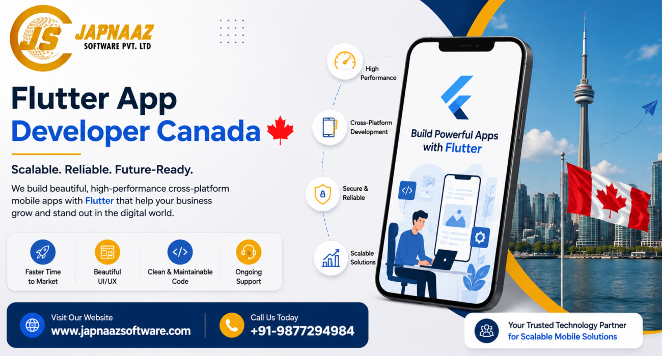 Flutter App Developer Canada Japnaaz Software