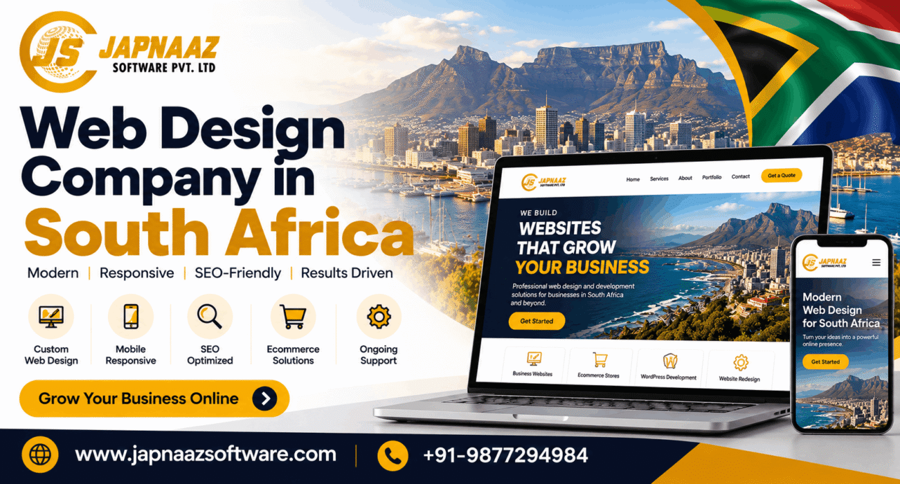 Web Design Company in South Africa Japnaaz Software