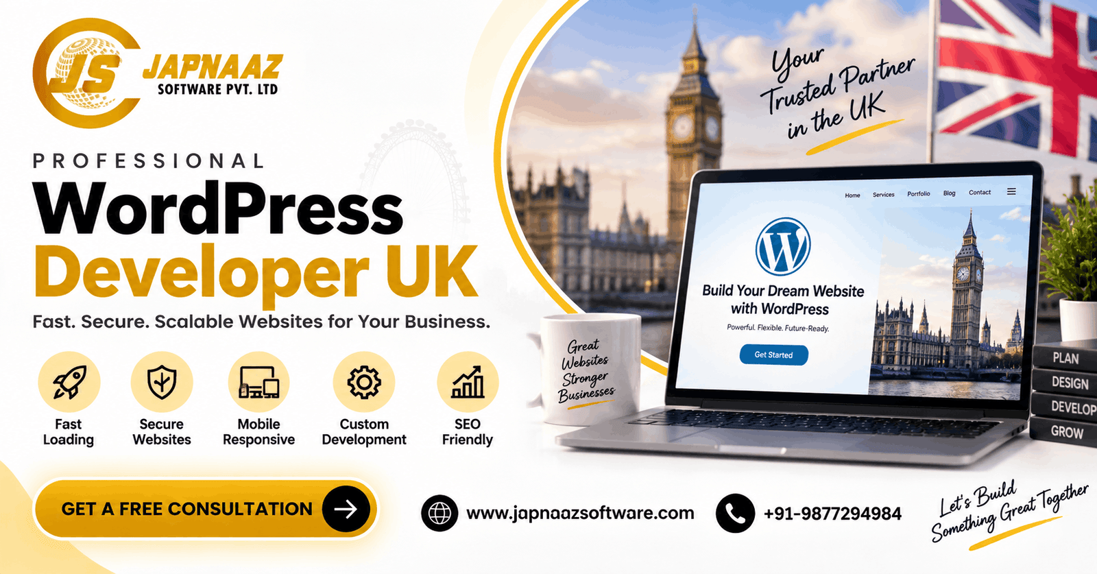 WordPress Developer UK for Fast and Secure Websites 